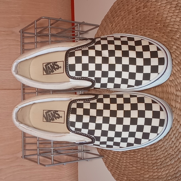 Vans Other - VANS CHECKERBOARD SLIP-ONS MENS 10